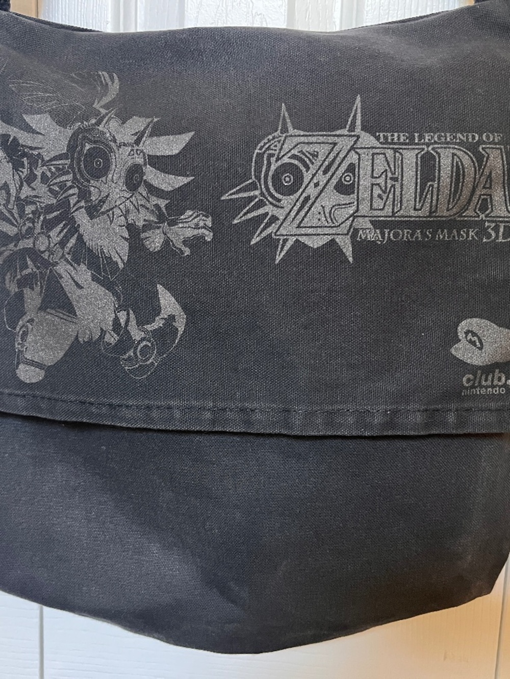 Nintendo Club Zelda Majora's Mask 3d Black Cotton Tote Bag